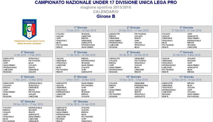 Under17 Lega Pro